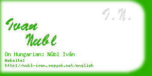 ivan nubl business card